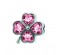 Prívesok na náramok "Pink Flower" 925 Šterlingové striebro