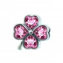 Prívesok na náramok "Pink Flower" 925 Šterlingové striebro