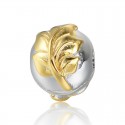 Zacvakávacia korálka "Gold Heart" 925 Šterlingové striebro