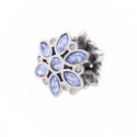 Prívesok na náramok "Blue Flower" 925 Šterlingové striebro
