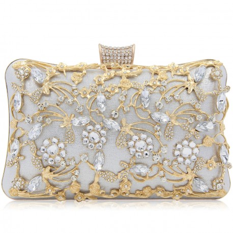 Luxusná večerná kabelka "Pure Silver"