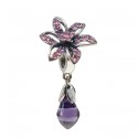 Prívesok na náramok "Purple diamond" 925 Šterlingové striebro