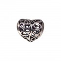 Prívesok na náramok "Knitted Heart" 925 Šterlingové striebro